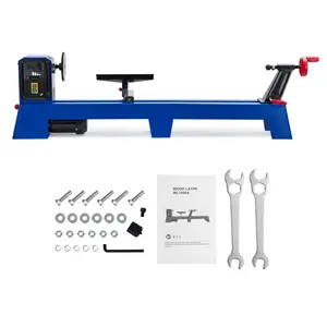 600W 10x24" Wood Lathe Benchtop Wood Lathe Machine Variable Speed Woodworking US
