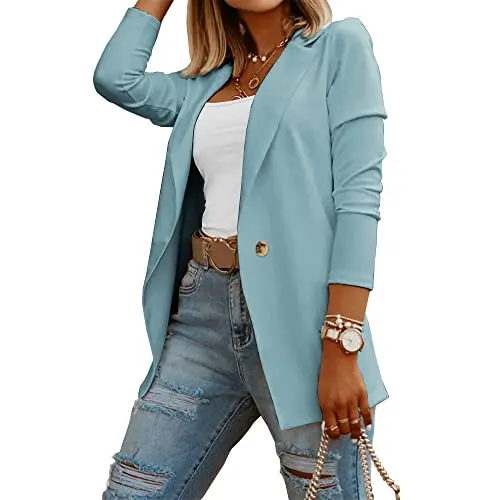 Sky Blue-With buttons and pockets