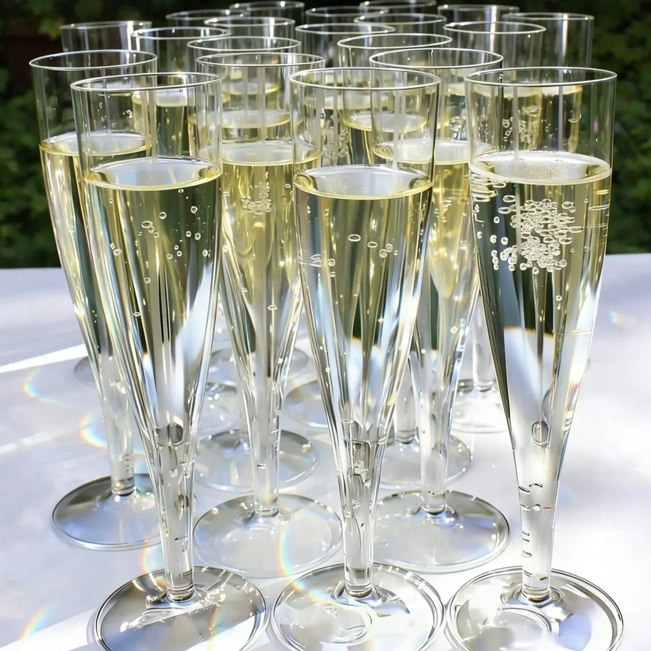 10/20 pcs- Reusable Transparent Champagne Cups, 4.5oz Capacity, 10/20 Pieces, Ideal for Parties, Weddings, Large Celebrations, Durable Design