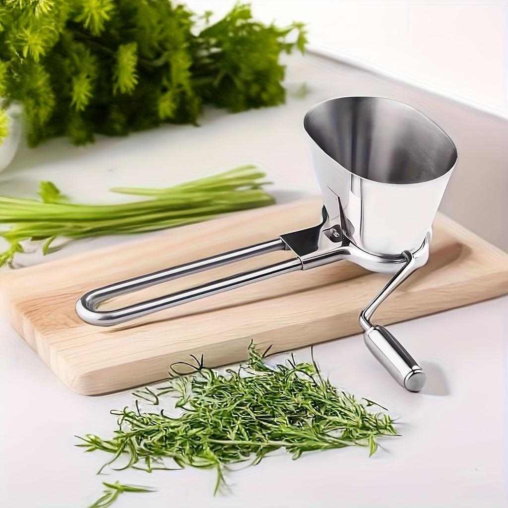 Manual Herb Chopper – Portable Handheld Food Processor for Herbs, Garlic, Onions, Vegetables, Nuts, Cilantro, and Parsley – Easy to Clean & Rust-Resistant – Ideal for Home, Restaurants, and Camping