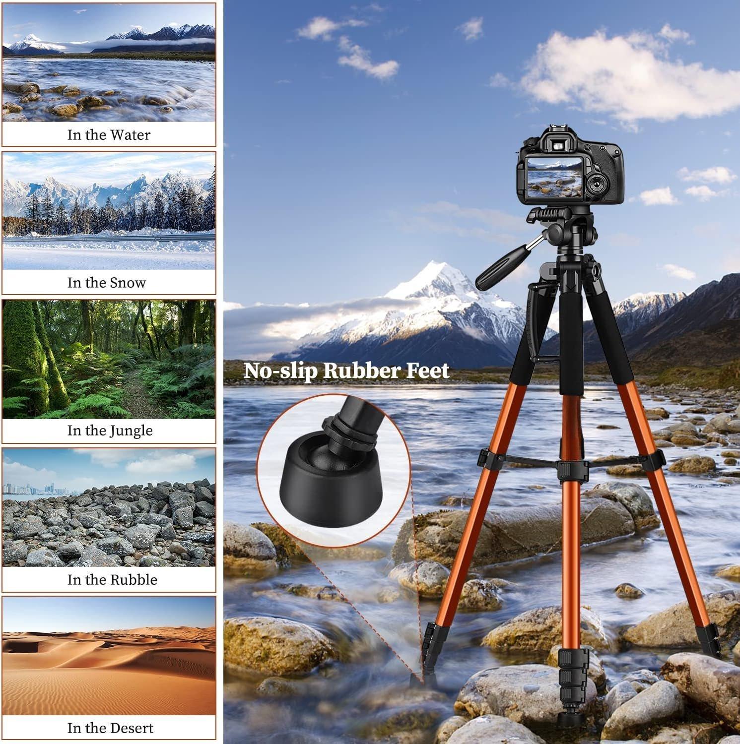 Tripod Camera Tripods, 74" Tripod for Camera Cell Phone Video Photography, Heavy Duty Tall Cameras Tripod Stand, Professional Travel DSLR Tripods Compatible with , Max Load 15 LB Tripod Camera Tripods, 74" Tripod for Camera Cell Phone Video Photography, Heavy Duty Tall Cameras Tripod Stand, Professional Travel DSLR Tripods Compatible with , Max Load 15 LB