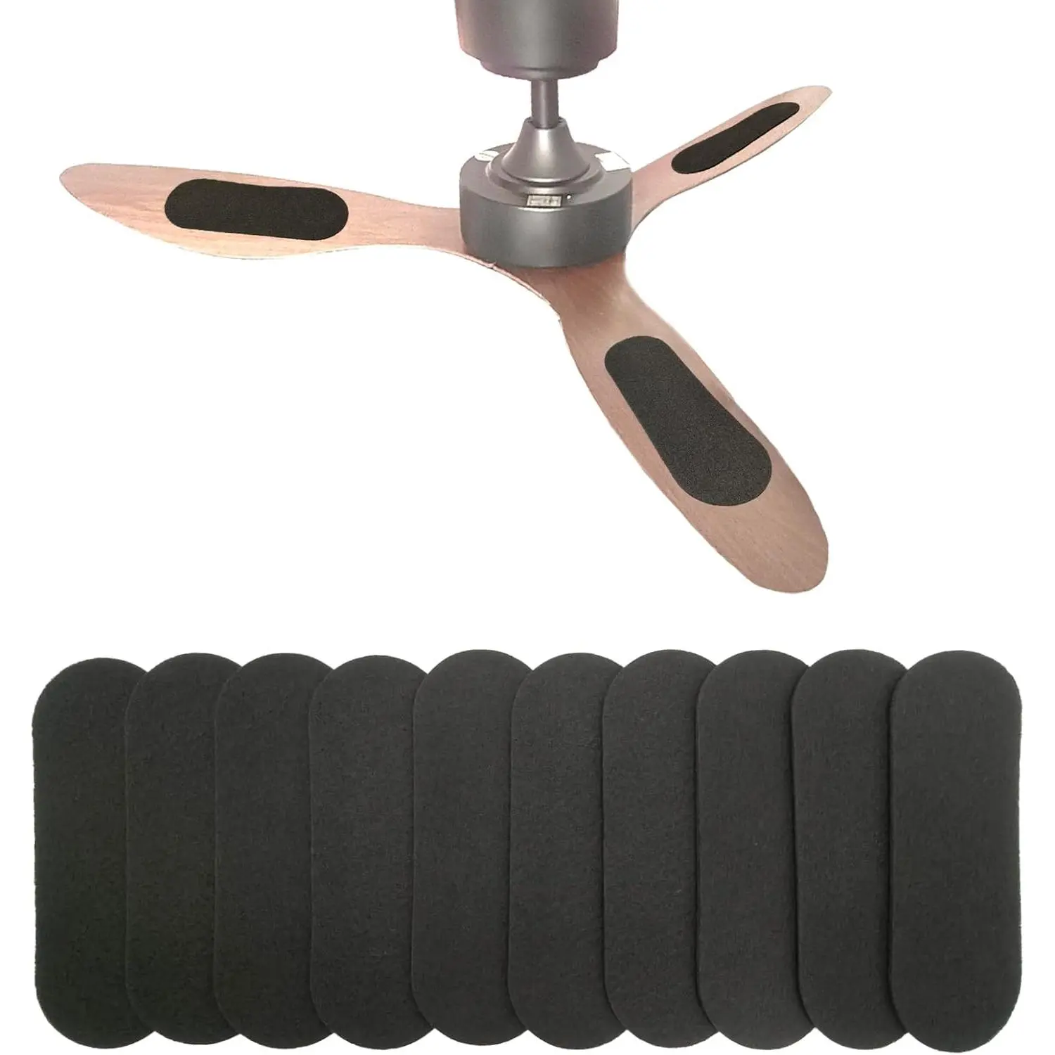 10 Pack Ceiling Fan Filters, Activated Coconut Charcoal Fan  Air Purifier Pads, Holds Dust/Pollen/ Dander,  Ceiling Fans Air Filters-Improves Indoor Air Quality (10 Pcs)