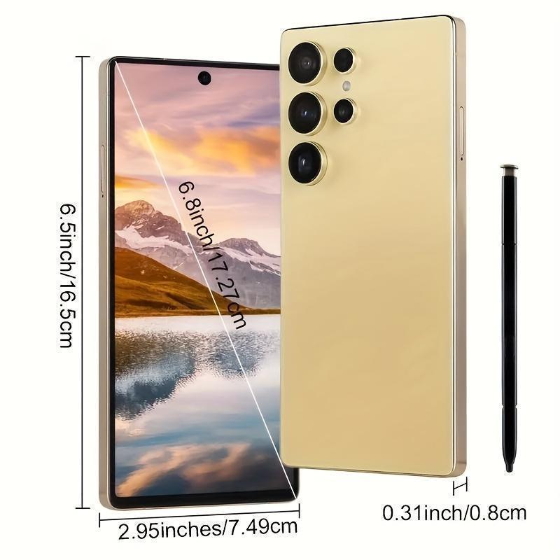 S25 Ultra Unlocked 5G Android 14 Smartphone.12GB+512GB,6.99" HD Display,68MP+108MPCam,7800mAh, Dual Card, Built-in Pen, FaceUnlock, , Case & Protector