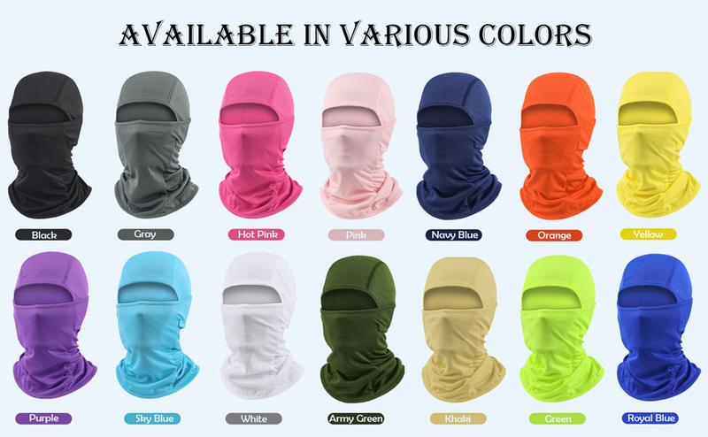Ski Mask for Men Balaclava Face Mask Women Summer Shiesty Mask Full Head Cover for Motorcycle Helmet Football Sun Protection