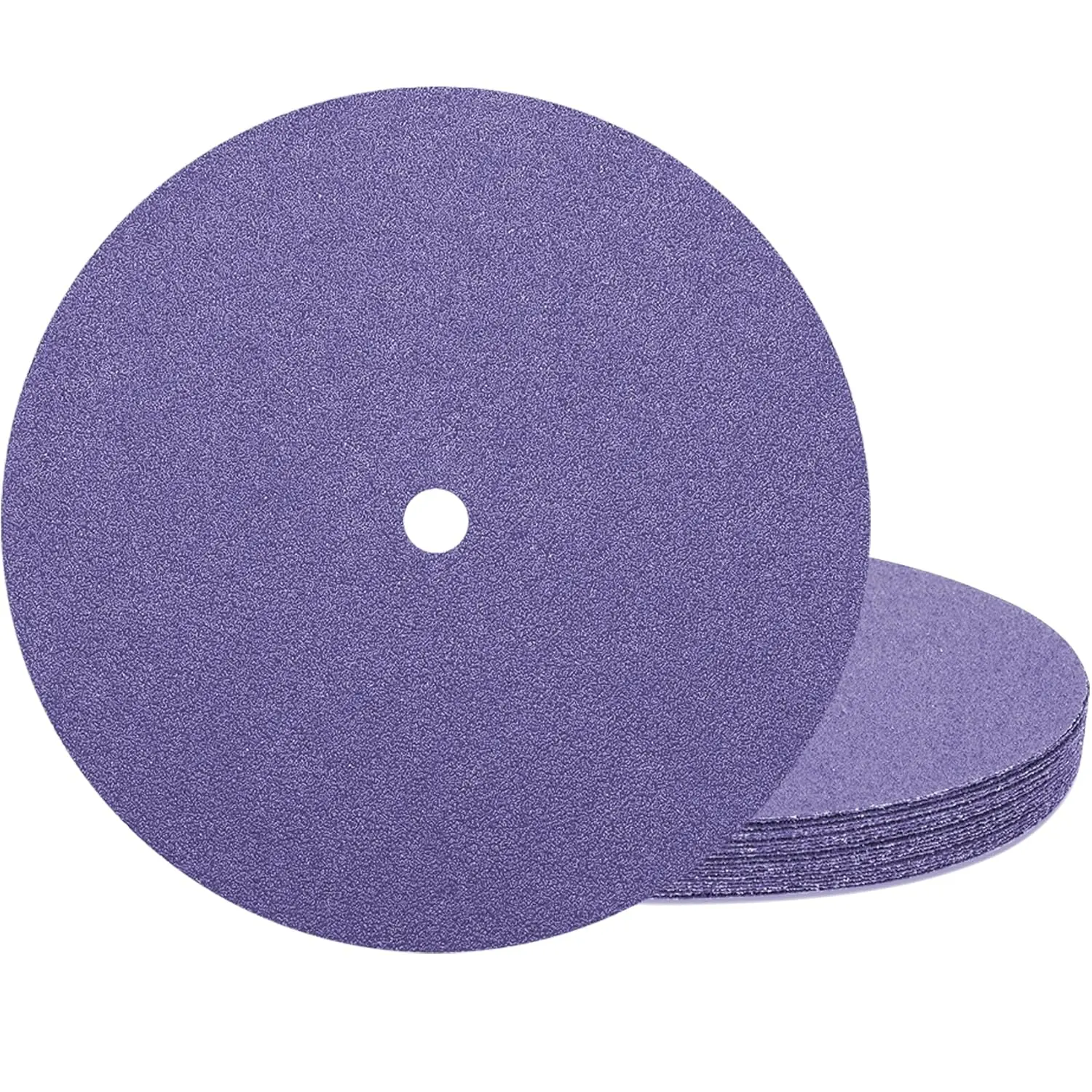 30 Pack 7" Sanding Disc for 2/3HP 500W Lawn Mower  Sharpener | 60 Grit Zirconia Sticky Wheel Replace 7" Lawn Mower  Sharpener and JLD10-8 Grinders Disc Paper