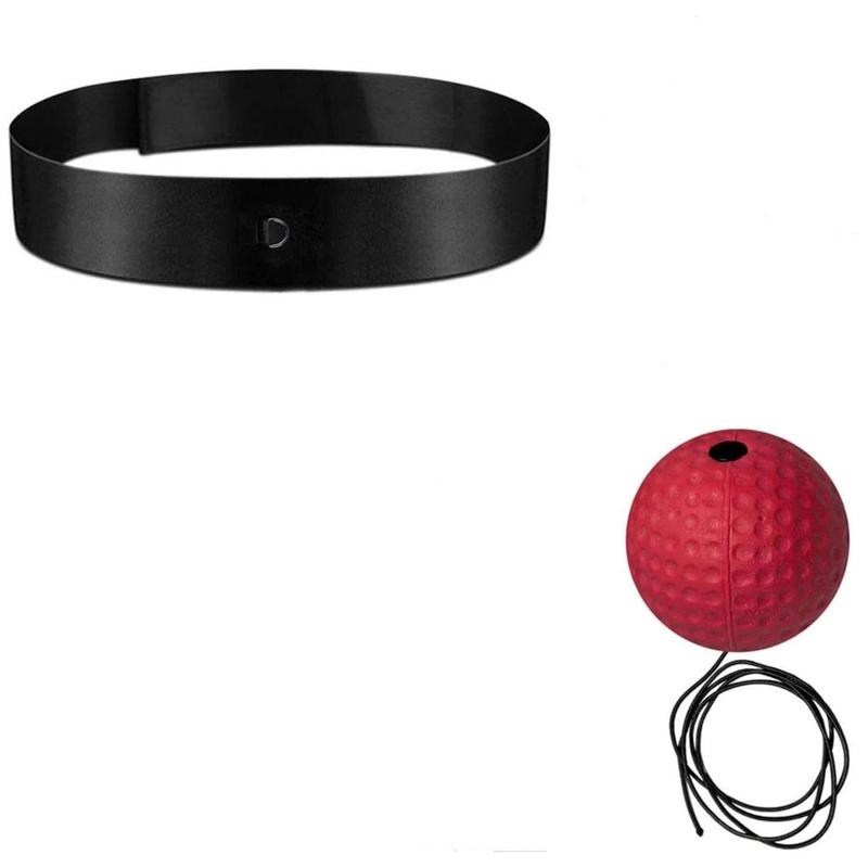 Adjustable Headband Boxing Reflex Training Ball - PU/Rubber, with Textured Grip for Enhanced Speed & Agility  - Addictive Boxing Game for All Ages - Boxing Equipment,Boxing Gloves,