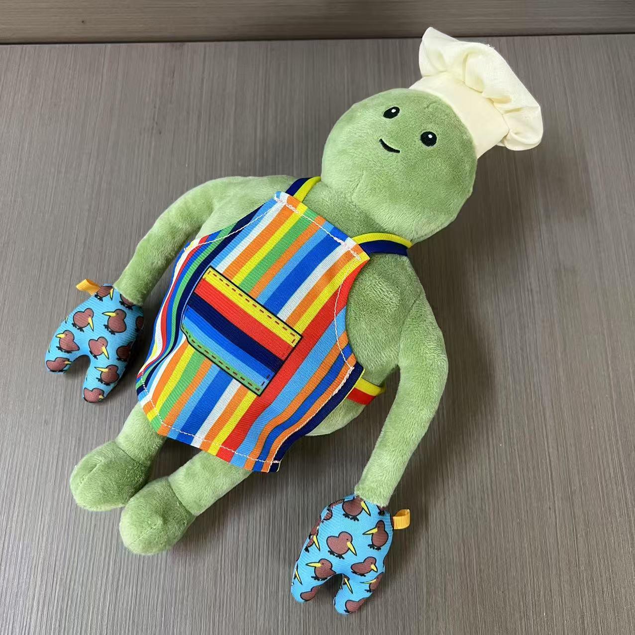 Anime Tiny Chef Show Plush Toy Cartoon Animation Suffed Doll Wearing Apron Collection Plushie Toy Kid Birthday Christmas Gifts