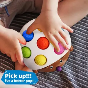Sensory Baby Toy Infants and Young Children to Press Hedgehogs, Suitable Infants Over 18 Months Old, Press Recognition and Identification Toy, Airplane Travel Toy, Random Color .Random Color