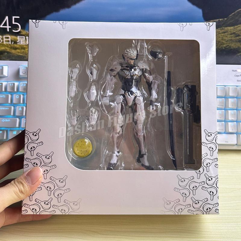 Kaiyodo Revoltech Metal Gear Solid Raiden Action Figure PVC Movable Model #140 Collection 15cm Solid Snake Jack Figurine Toys popular