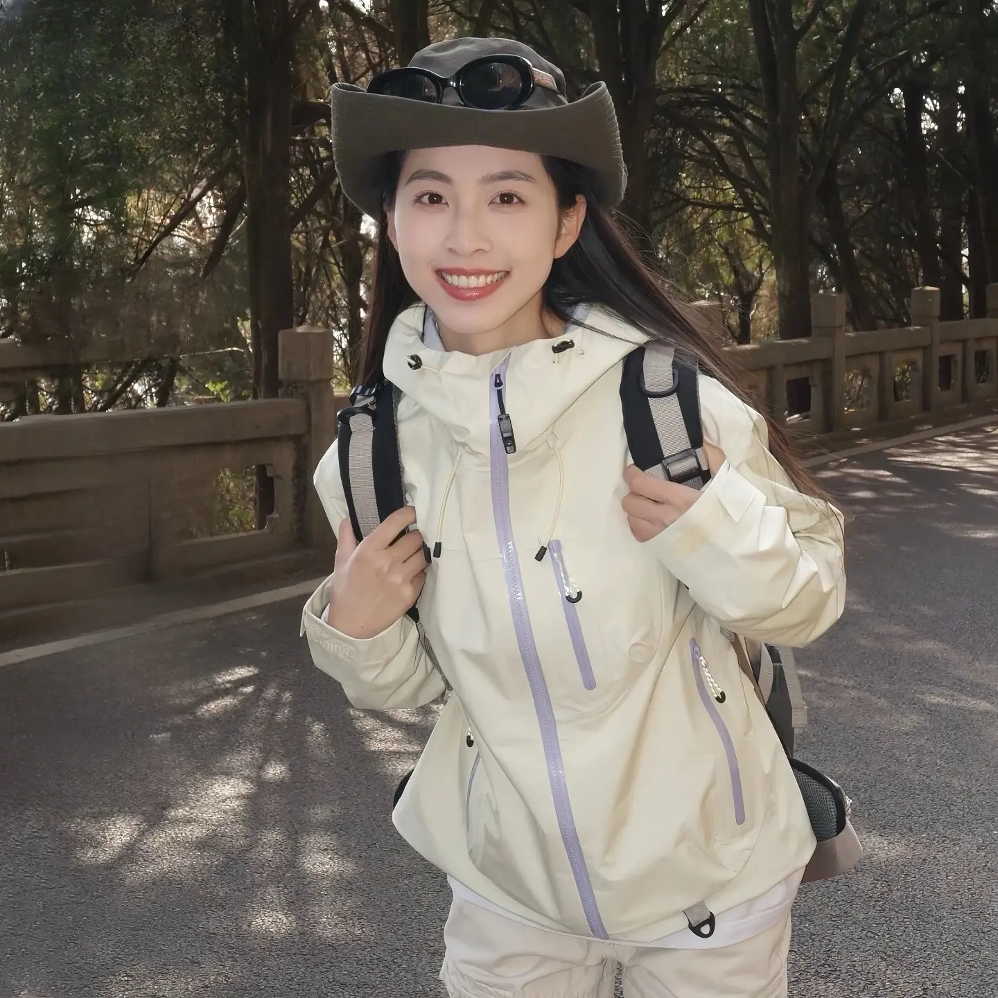 Women's 3 in 1 Softshell Jacket, Windproof Waterproof Travel Essential Hooded Coat, Mountaineering Suit