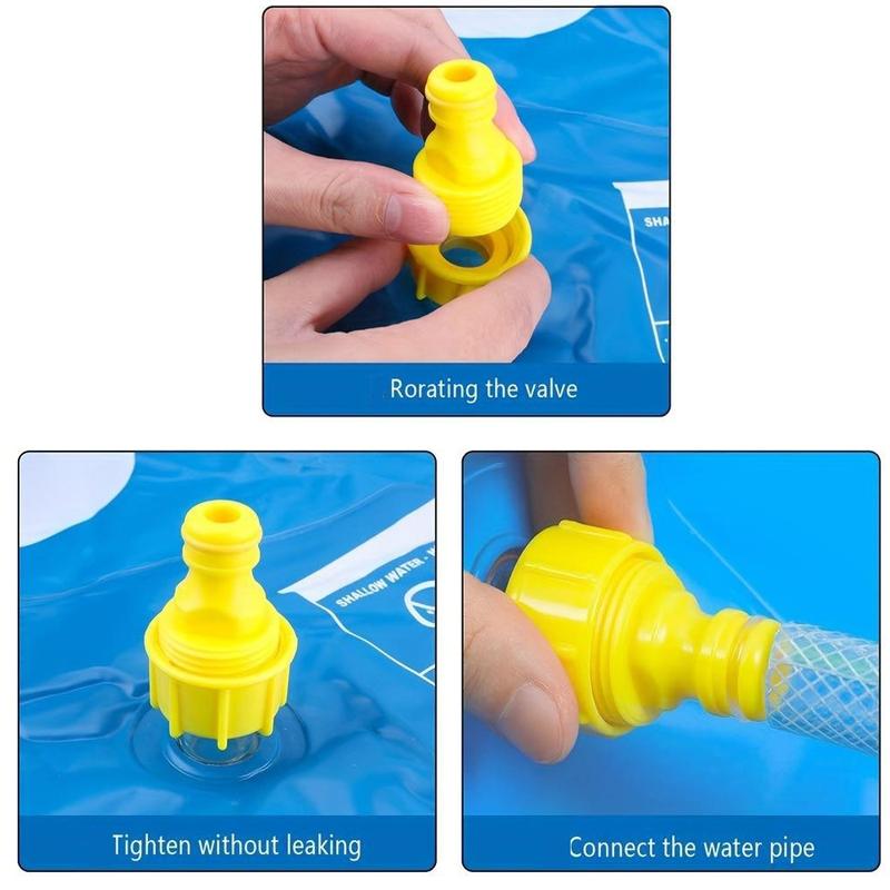 Water Splash Pad, Splash Proof Water Play Pad, Outdoor Lawns, Beaches, Gardens, Summer Parks and Yard Toys, Inflatable Water Slide, Inflatable Pool, Inflatable Waterslide, Paddling Pool, Kids Toys, Inflatable Water Sprinkler, Inflatable Floating Bed