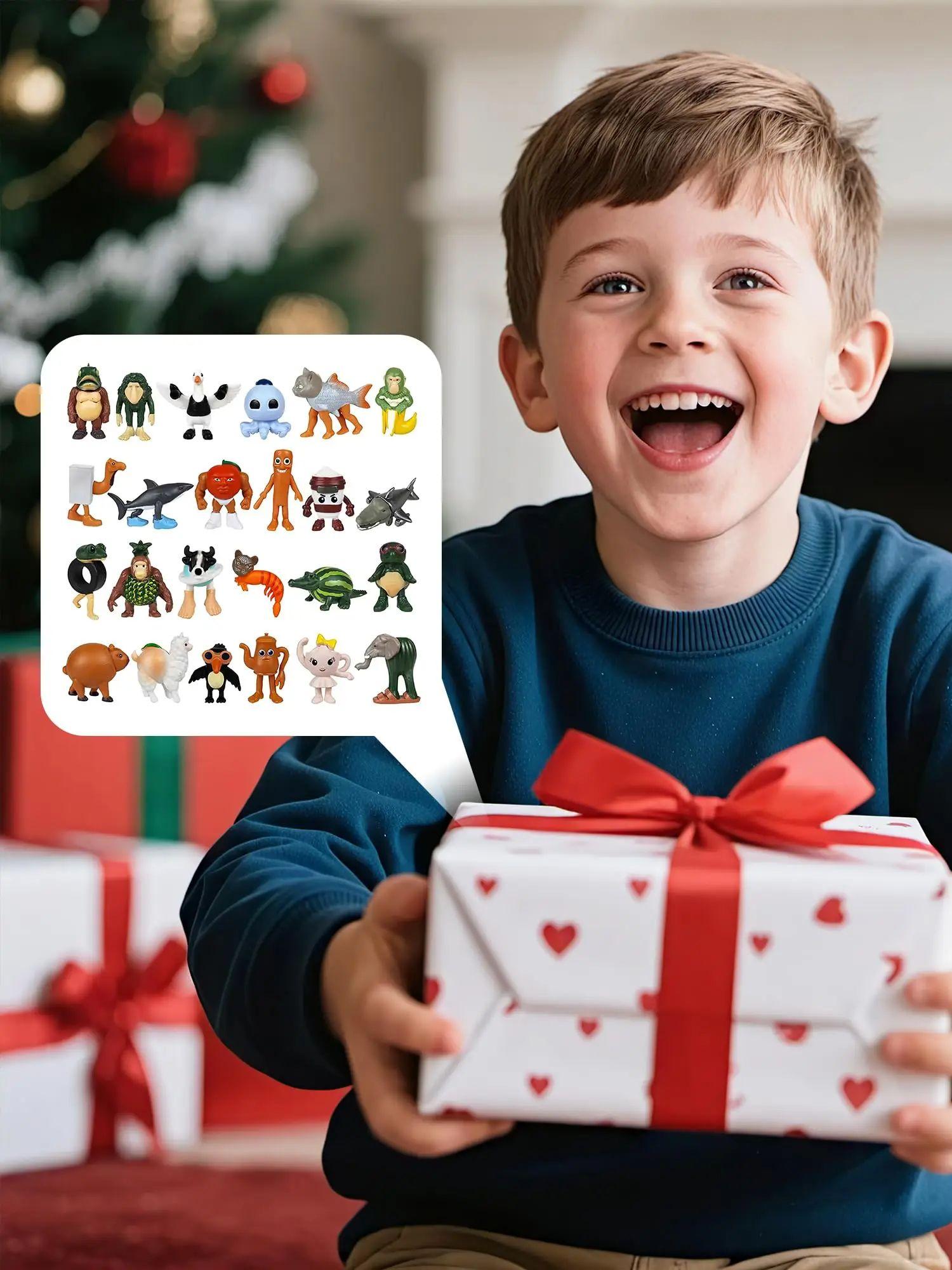 Italian Brainrot Action Figure Set, Tung Tung Sahur Tralalero Model, Fun Desktop Decorations Ornaments Toys for Kids and Fan