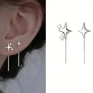 Polaris Elegant Sexy / Alloy Chain Pendant Earrings Long / No Plating Fashionable Ear Needles / Suitable for Daily Banquet Occasions All Seasons