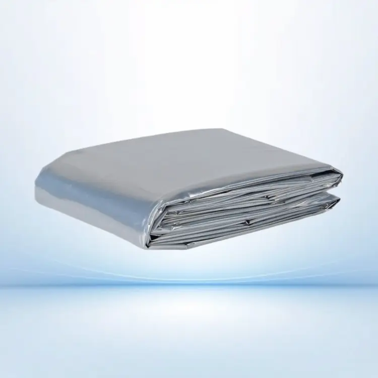 Unisex Lightweight PE Silver Emergency Thermal Survival Blanket - Waterproof, Insulated Rescue Sheet, Foldable, Heat-Reflecting, Cold-Resistant, Full Body (210*130 cm) for Hiking, Camping