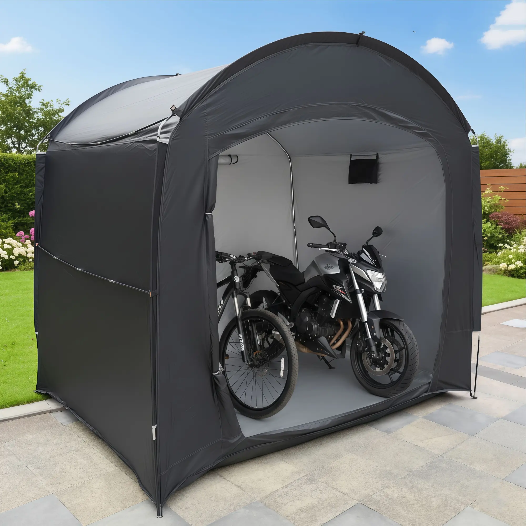Bike Storage Shed Tent, Outdoor Portable Bicycle Storage Shed and Bike Cover Shelter Protection for Motorcycle, Garden Tools, Toys, Lawn Mower, E-Bike Cover #GLOBAL PICKS