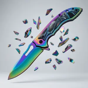 Stainless Steel Mini Folding Knife, Multi-Purpose Pocket Knife for Outdoor Camping, Hiking, Survival and Everyday Carry