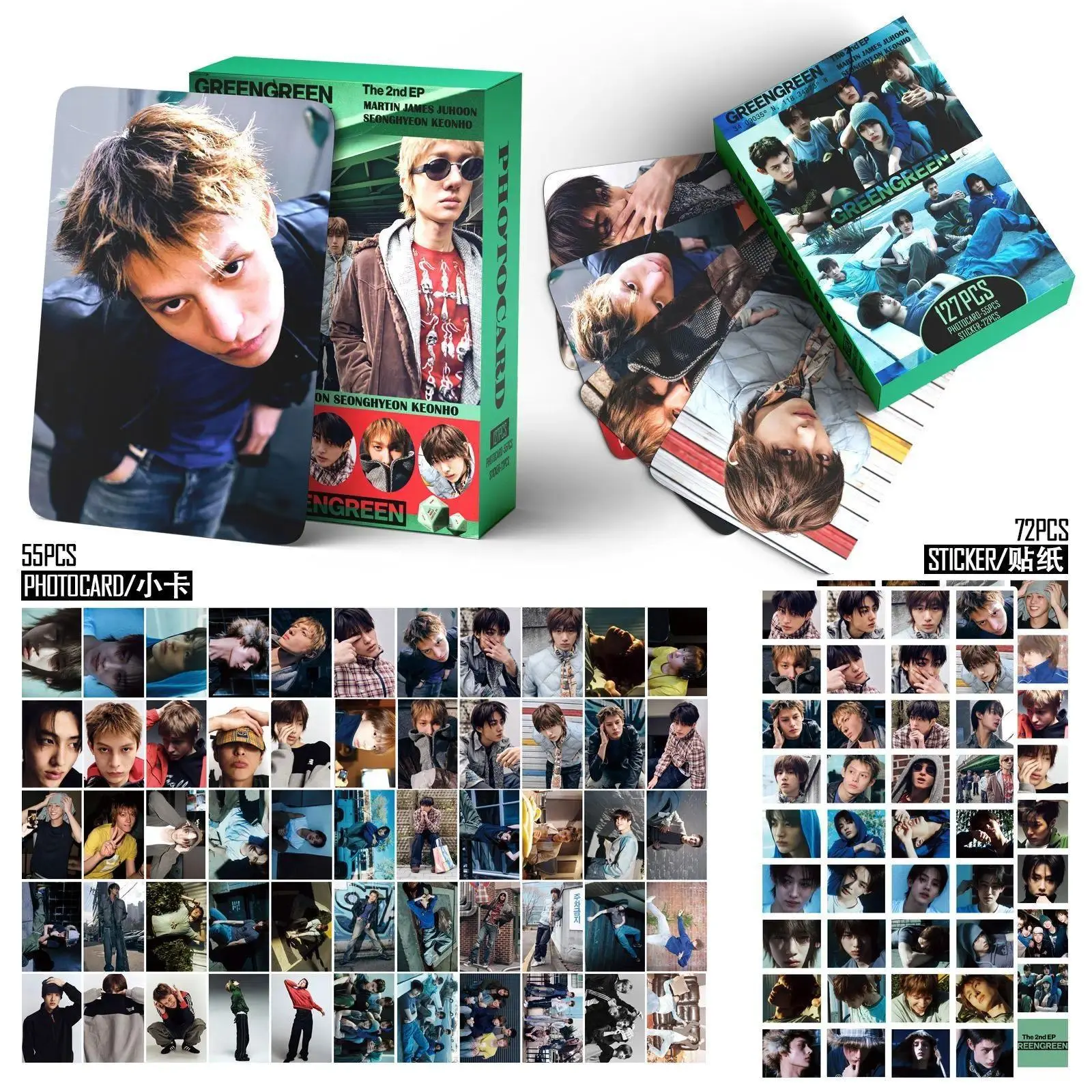 55pcs CORTIS GREENGREEN JAMES MARTIN lomo Photocards Photo Lomo Cards Fans Collection Printed Cards
