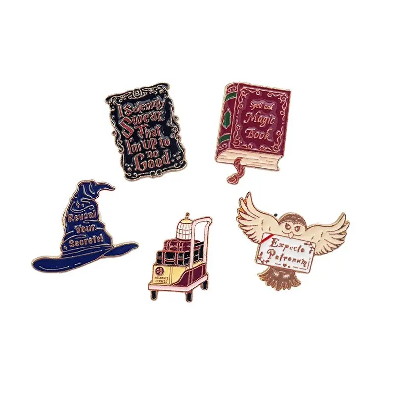 Magic Book Academy Memorial Pin, Unique Collectible Accessory, Perfect Gift for Enthusiasts, High-Quality Craftsmanship