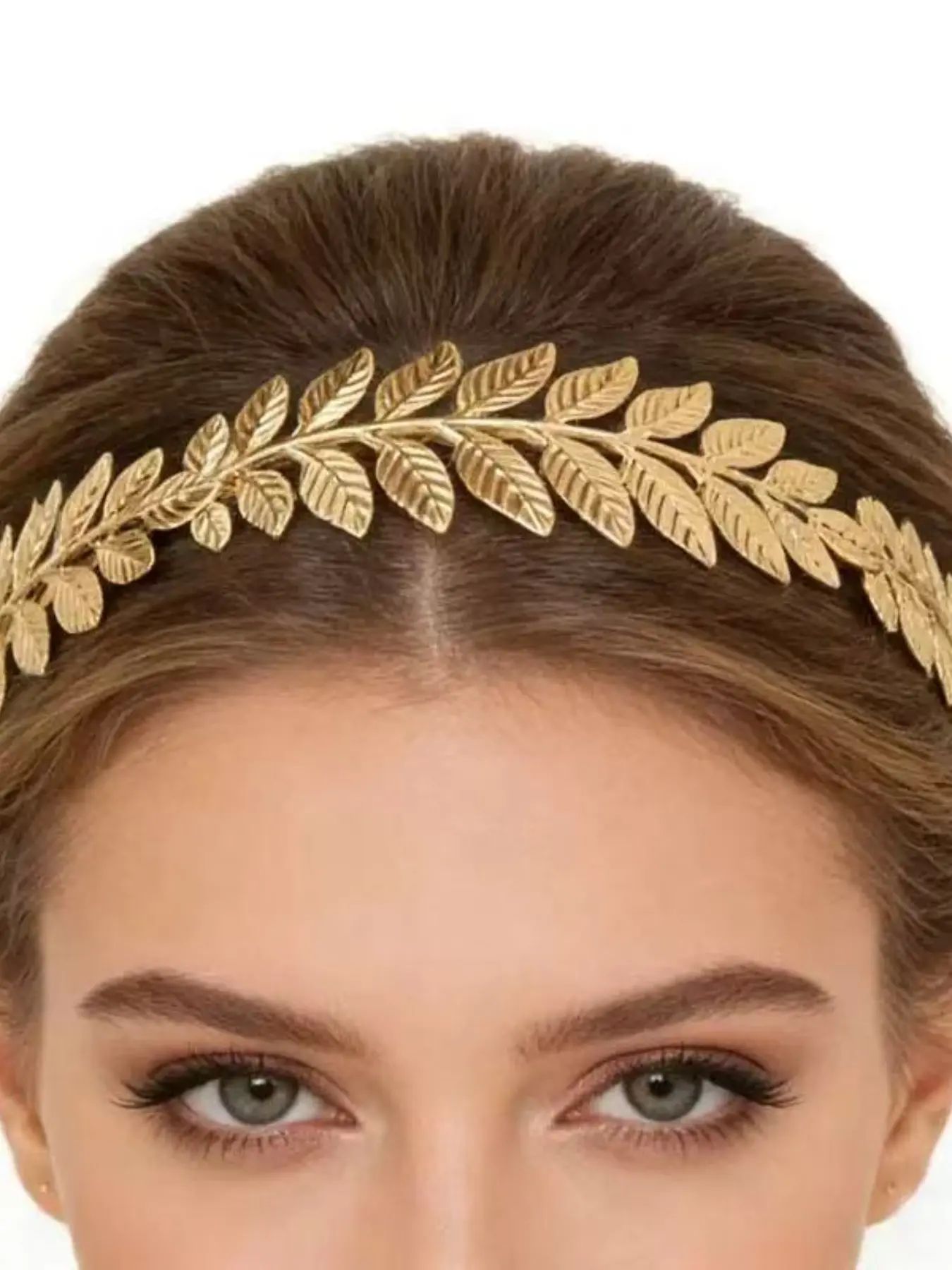 Baroque Style High Crown Metal Hair Clip, Elegant Goddess Headband, Back-Wear Hair Ring, Premium Look, Fashion Accessory
