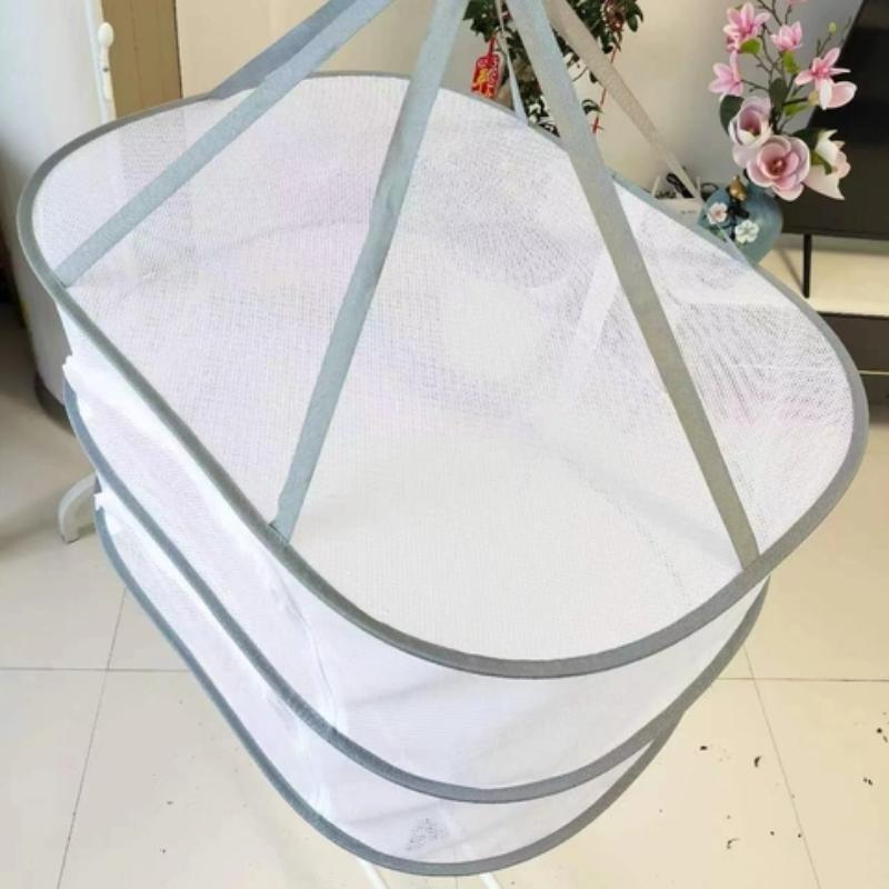 Double Layer Drying Rack, 1 Count Mesh Drying Basket, Insect-proof Drying Basket for Fish, Pepper, Clothes, Home Supplies
