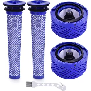 V6 Filters  for  Absolute  Clean Cordless Stick Vacuum, 2 Pack  HEPA and Pre Filter Replacements, Compare to Part # 966741-01 & 965661-01