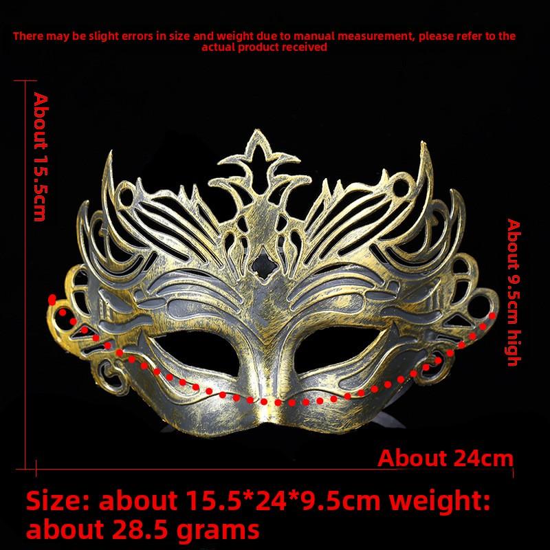New Arrival Vintage Style Plastic  for Men, Trendy Party Decor & Masquerade Costume Prop domino