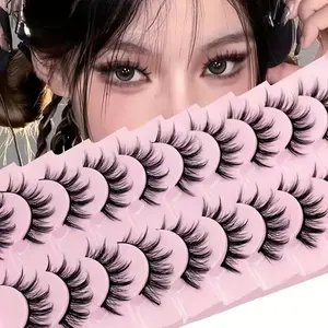 Small Devil False Eyelashes Cosplay Comic Eye Lashes, Supernatural Lower Lashes, Full Strip Stems, Perfect for Makeup Enthusiasts