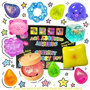 12pcs Set Blind Boxes, Cute Slow-Rebound Toys, Soft Sensory Stress Relief, Anxiety Relief, Creative Fidget Toys, Perfect Party Gift
