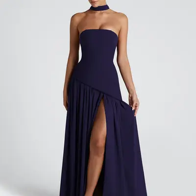 odela strapless drop waist maxi dress chocolate Odela Strapless Drop Waist Maxi in Brown Size 6 Size 14 $35 to rent *we also stock this dress in cherry (8 + 12) #dressforlessnz6 #dressforlessnz14 #dressforlessnzmaxi #dressforlessnzball