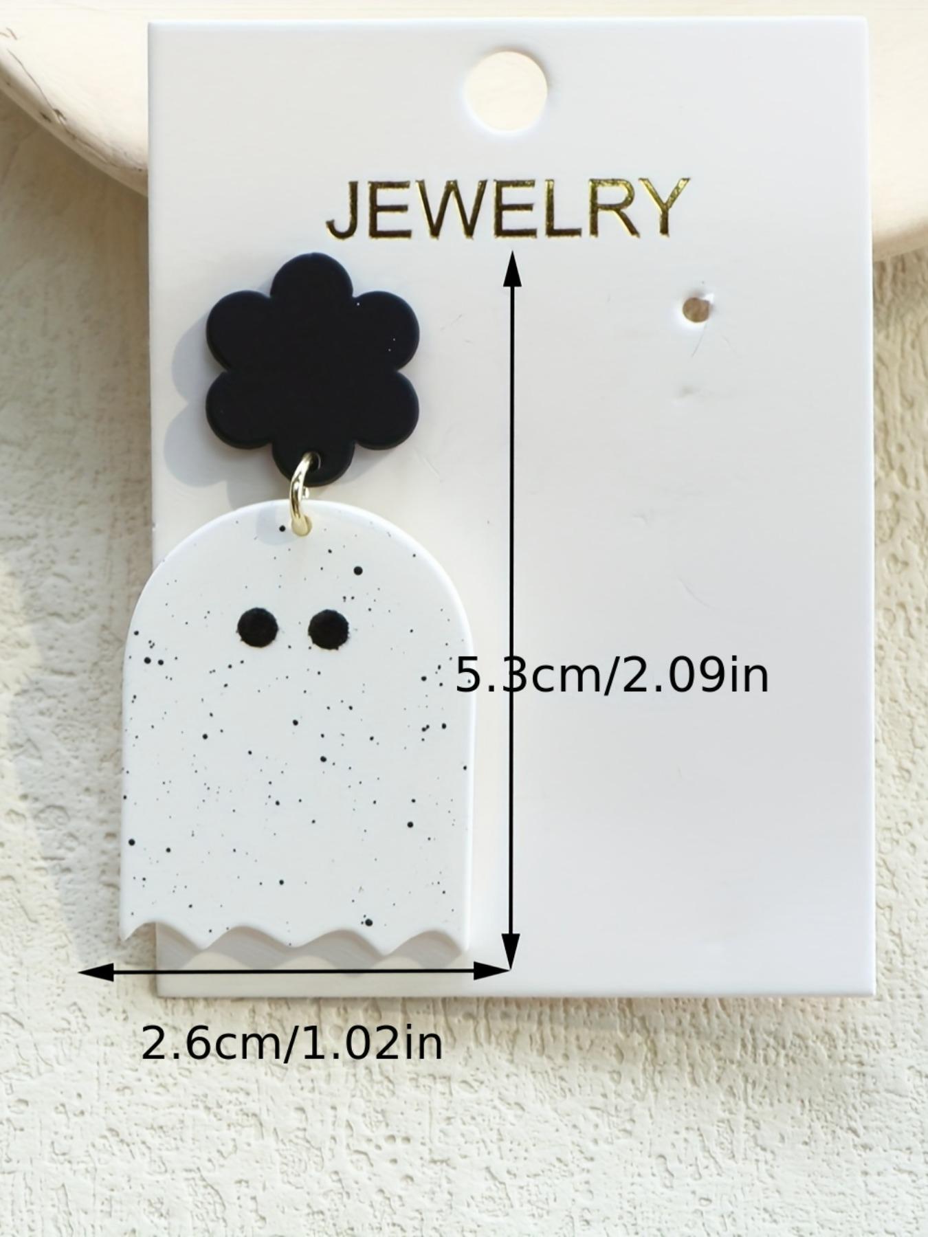 Whimsical Ghost Dangle Earrings - Lightweight, Comfortable, Perfect for Halloween Party, Gifts, and All Season Wear with a Touch of Spooky Charm