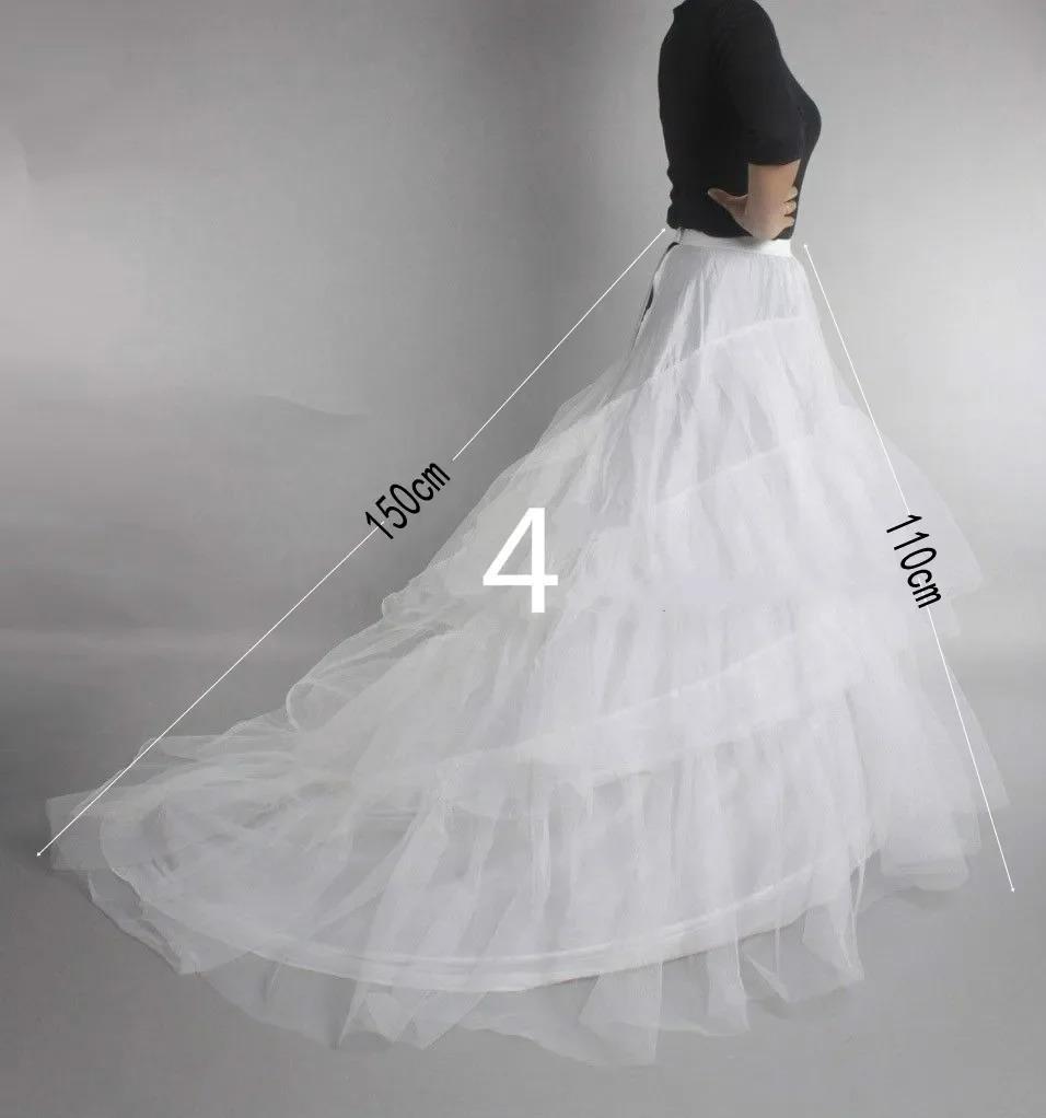 6 Rings Puffy Petticoat For Wedding Dress Ball Gown Mermaid A-Line Dresses Elastic Band Adjustable Waist Crinoline Underskirt