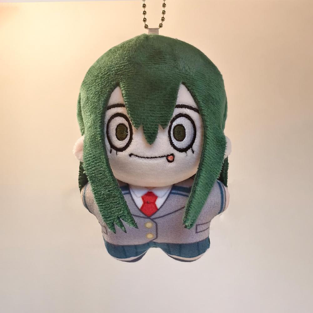 MHA Anime plush Toys Asui Tsuyu Plushies Keychain Himiko Toga Froppy Figure Katsuki Bakugo Cosplay toy backpack pendant Gifts