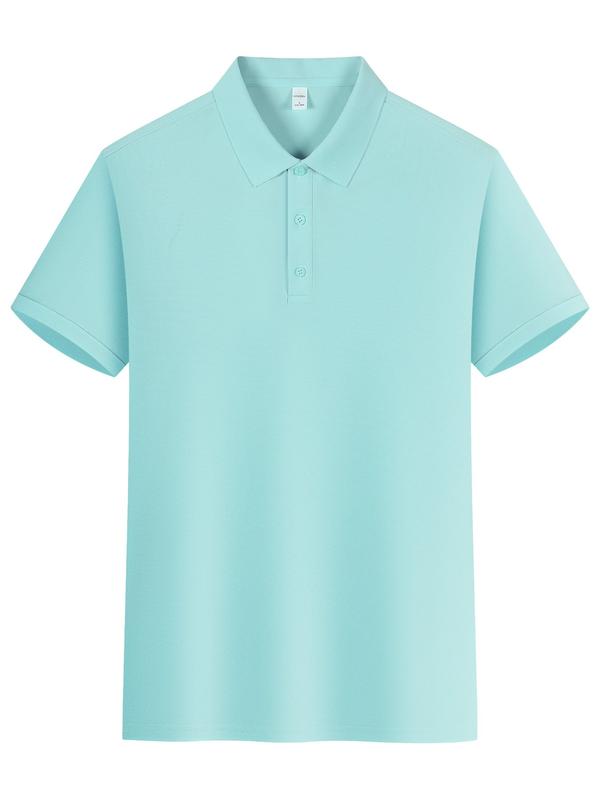 Women's Classic Polo Shirt Short Sleeve T-Shirt, Comfortable Versatile Solid Color Top, Unisex, Perfect for Valentine's Day Work Sports Casual Wear