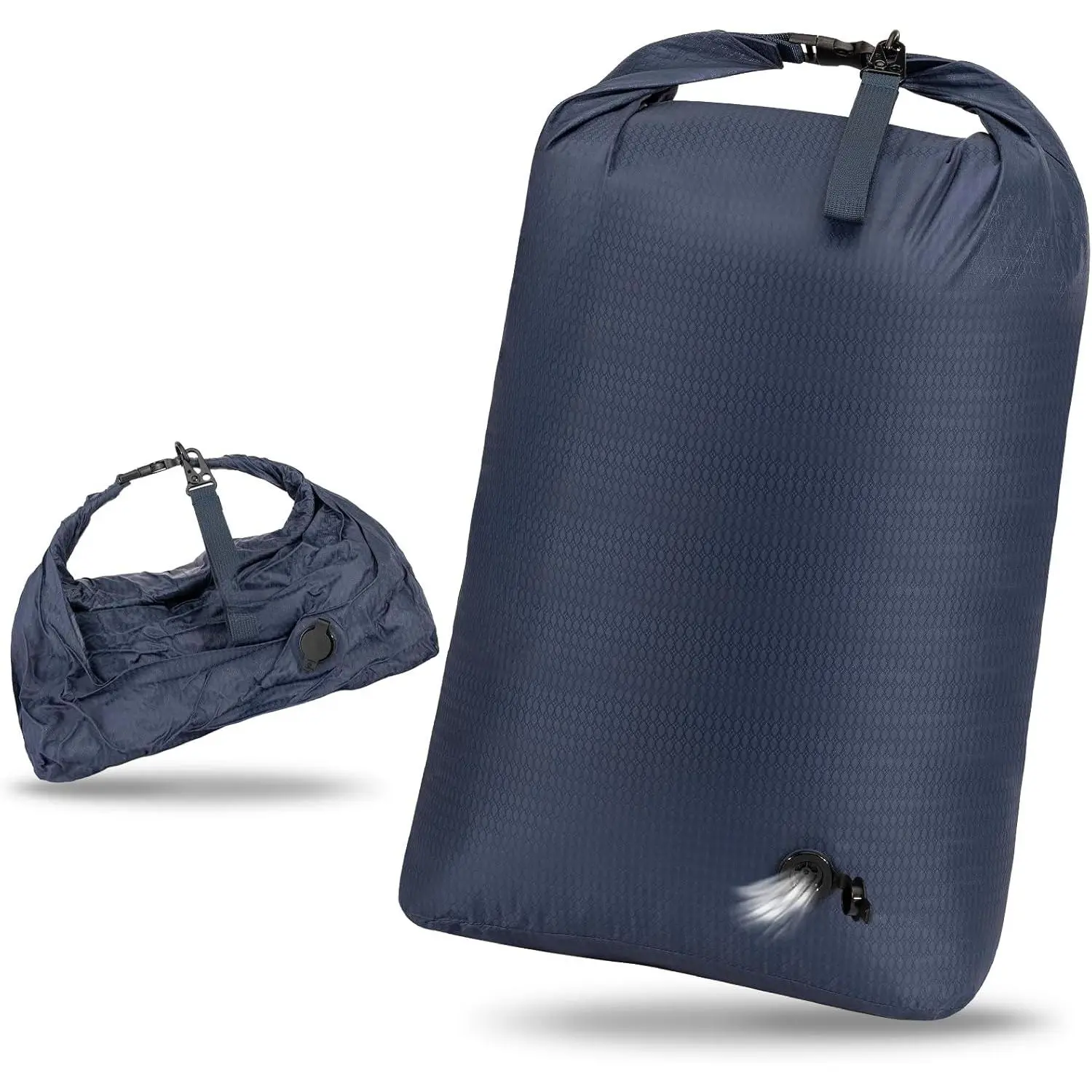 Travel Laundry Bag, Vacuum Compression Dirty Clothes Travel Bag, Waterproof Wet/Dry Space-Saving Laundry Storage Organizer, Smell Proof Storage Bag for Clothing, Swimming, Yoga, Gym, Camping