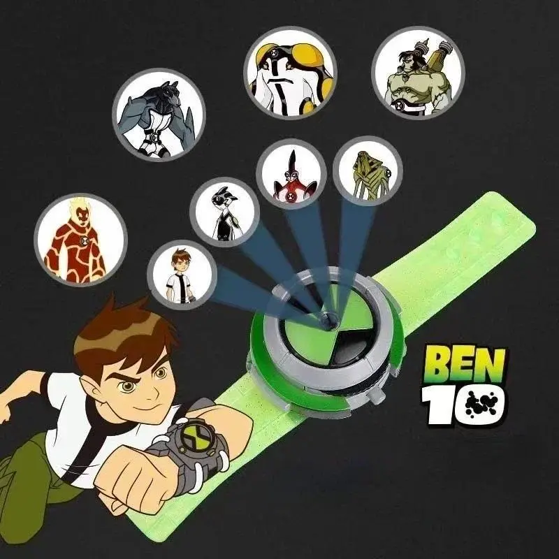 BEN10 Anime Projection Watch Transformation Device Sound Light Action Figure Omnitrix Ben Model Toy Collect Ornaments Gifts