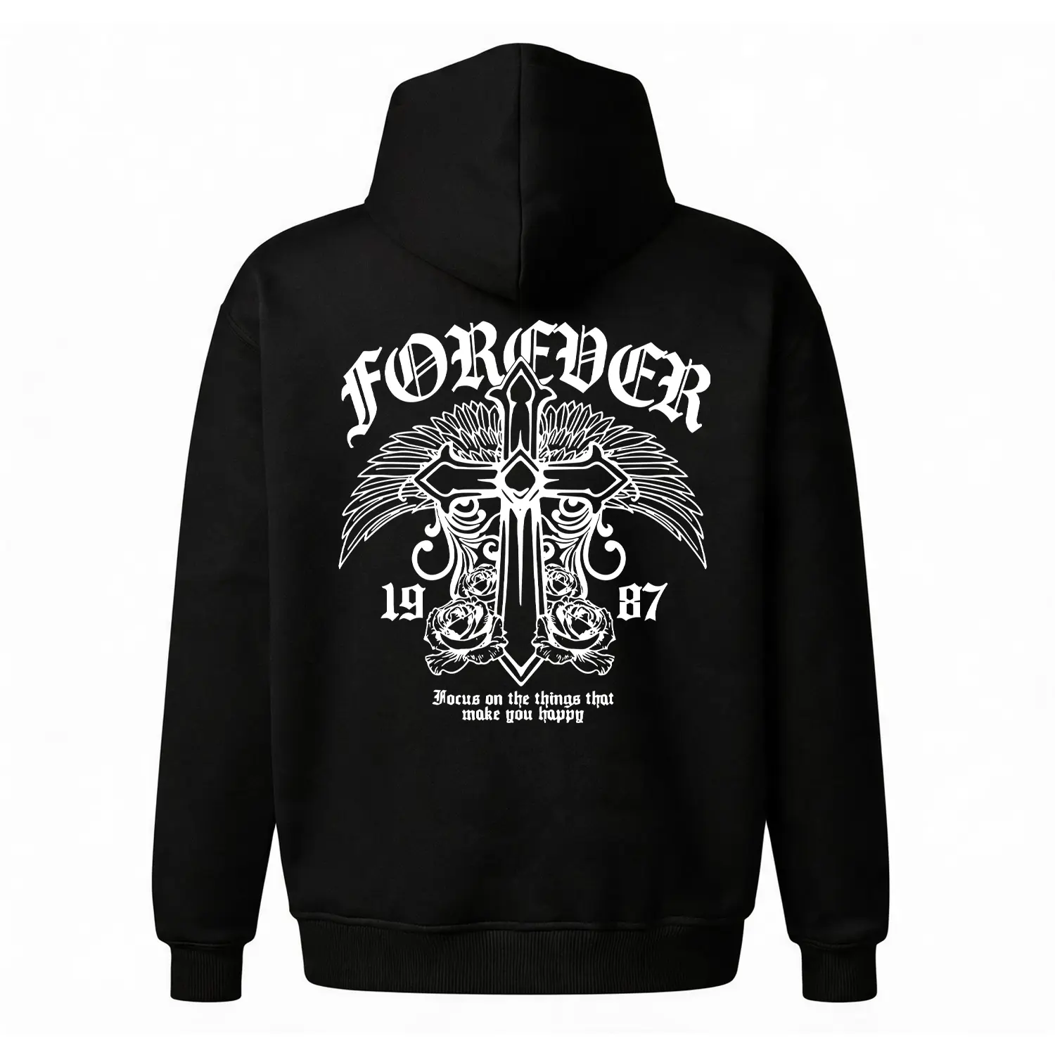 Y2K Gothic Hoodie Graphic Streetwear - Unisex Oversized Baggy Fleece Sweatshirt, Retro Tattoo Art Life Hoodie Cozy Comfy Outfit Casual Loungewear, Cheap Popular Everyday Versatile Gift for Him Her Birthday