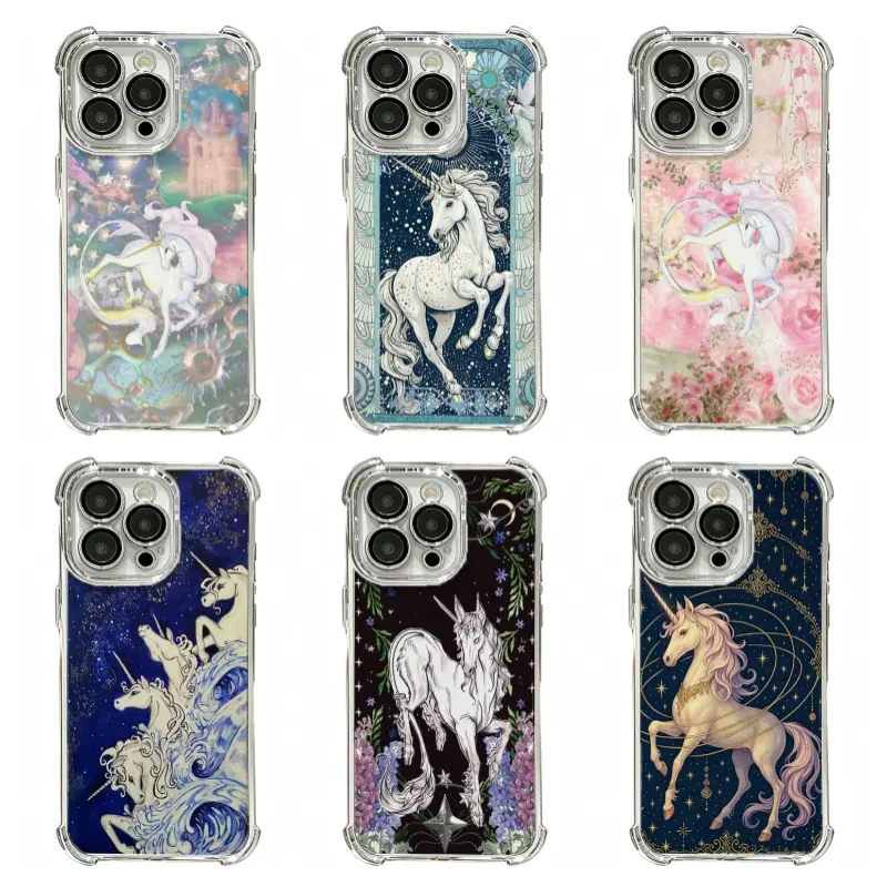 Y2K Fairycore Unicorn Phone Case, Vintage Dreamy Unicorn Floral Protective Cover,For iPhone 17 Pro Max 16 15 14 13 12 11 Pro Max X XS and for Samsung S22 S23 S24 S25 S26 Plus Ultra,Protection Casing