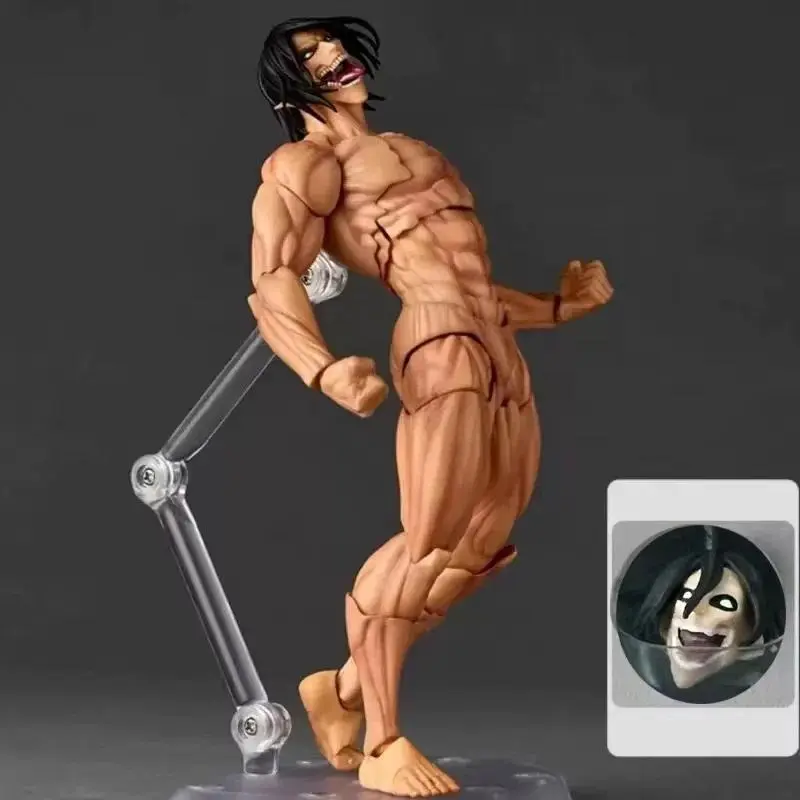 Ko Attack On Titan Eren Jaeger Action Figure Kaiyodo Revoltech Amazing Yamaguchi Series Pvc Figurine Model Collection Toy Gift