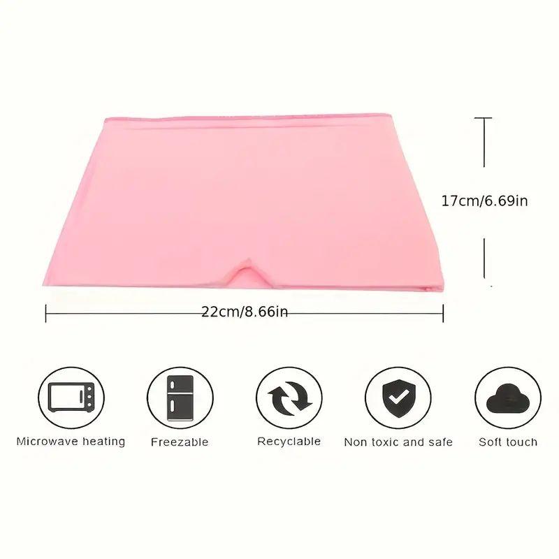 Cold Compress Gel Ice Hat, 1 Count Wearable Cold Pack Head Wrap, Reusable Hot & Cold Eye Mask, Elastic Face & Head Cold Compress Cover, Soft Design for All Skin Types