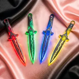 12inch 30cm Luminous light UP Mercy Ninja Cosplay Prop Accessories Safe Unsharpened Led Light Plastic Game Real Size Japanese Decoration Collection Gift