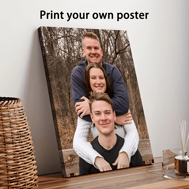 Personalized Family Photo Canvas, Custom Portrait Wall Art From Your Picture, Premium Home Decor Gift, Meaningful Family Artwork Gift for Mom & Dad, Anniversary & Housewarming