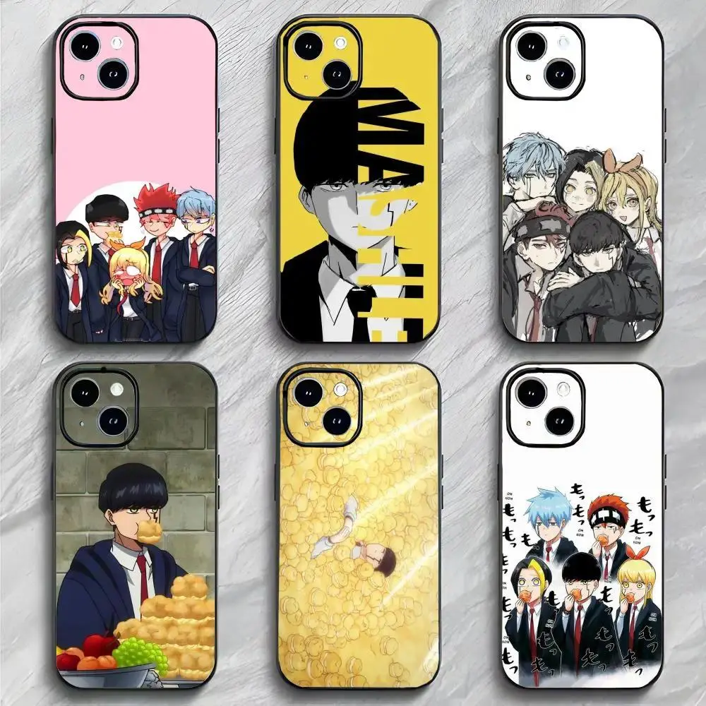 Anime Mashle Magic and Muscles TPU Cellphone Case - Soft Black, Fantasy Aesthetic, Lightweight, Shockproof, Durable Cover, High-Print Casing with Camera Protector for iPhone 11-17 Pro Max/Plus & Samsung Galaxy S23-S25