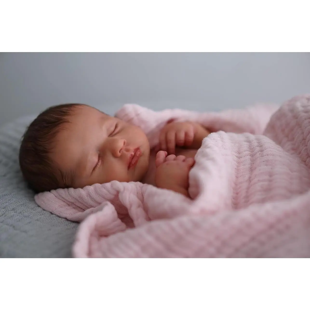 Sleeping 13" Girl Realistic Reborn Baby Dolls Lifelike Vinyl Full Body Newborn