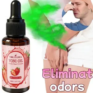 Women's Private Deodorant Moisturizing Oil, Strawberry Scented, Plant-Based, Long-Lasting Freshness, Gentle Care for Underarms & Intimate Areas