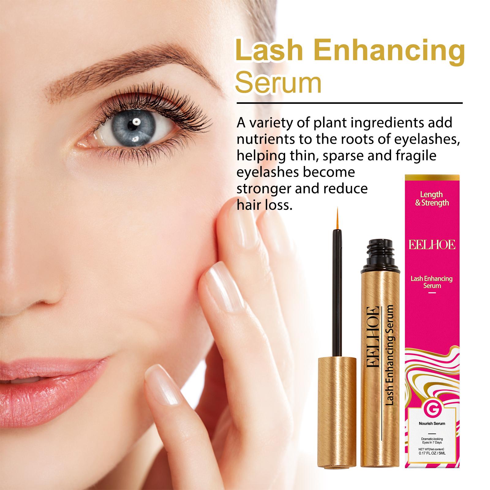 EELHOE Eyelash Liquid Natural Long And Curly Eyelashes Black Thick Moisturizing Mild And Beautiful Eyelash Liquid