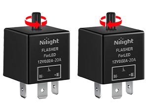 Nilight UTV ATV Turn Signal Wiring Harness Kit Street Legal Flasher Relay Kits with Vertical Rocker Switch Red &Yellow Lights for Polaris Kawasaki Teryx Can Am Commander Cat Wild Green Backlight