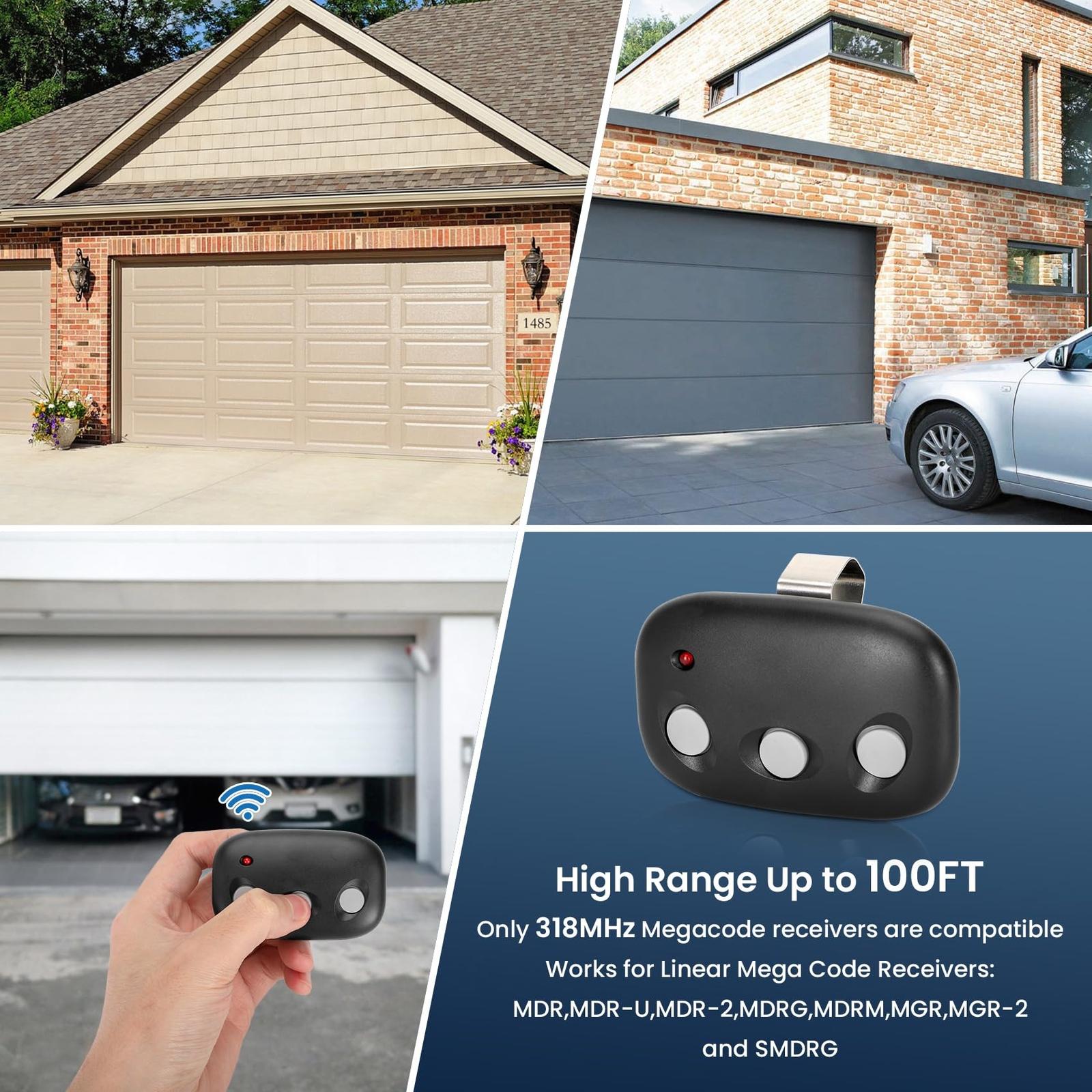 For MCT-3 Linear Mega Code Car Garage Door Opener Remote DNT00089 LD033 LD050 For MCT-3 Linear Mega Code Car Garage Door Opener Remote DNT00089 LD033 LD050