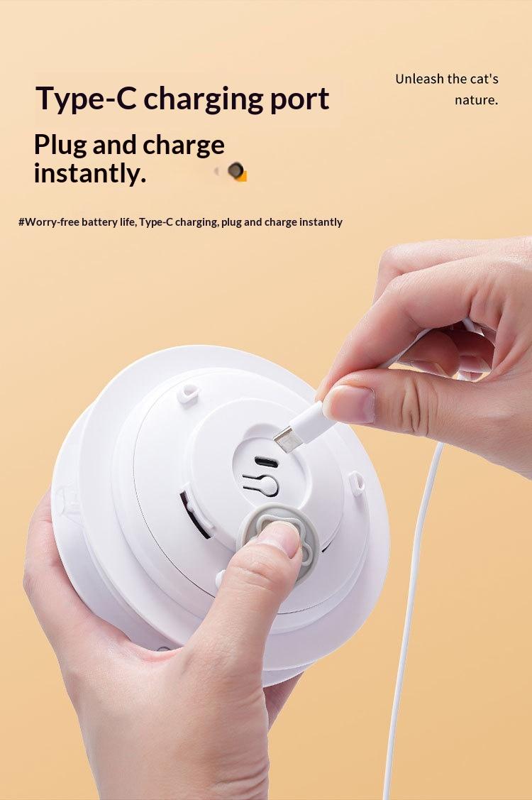 Interactive Underwater Themed Automatic Cat Toy, Hide-and-Seek Electronic Moving Feather Teaser for Indoor Cats, Self-Playing Kitten Enrichment Exercise Toy