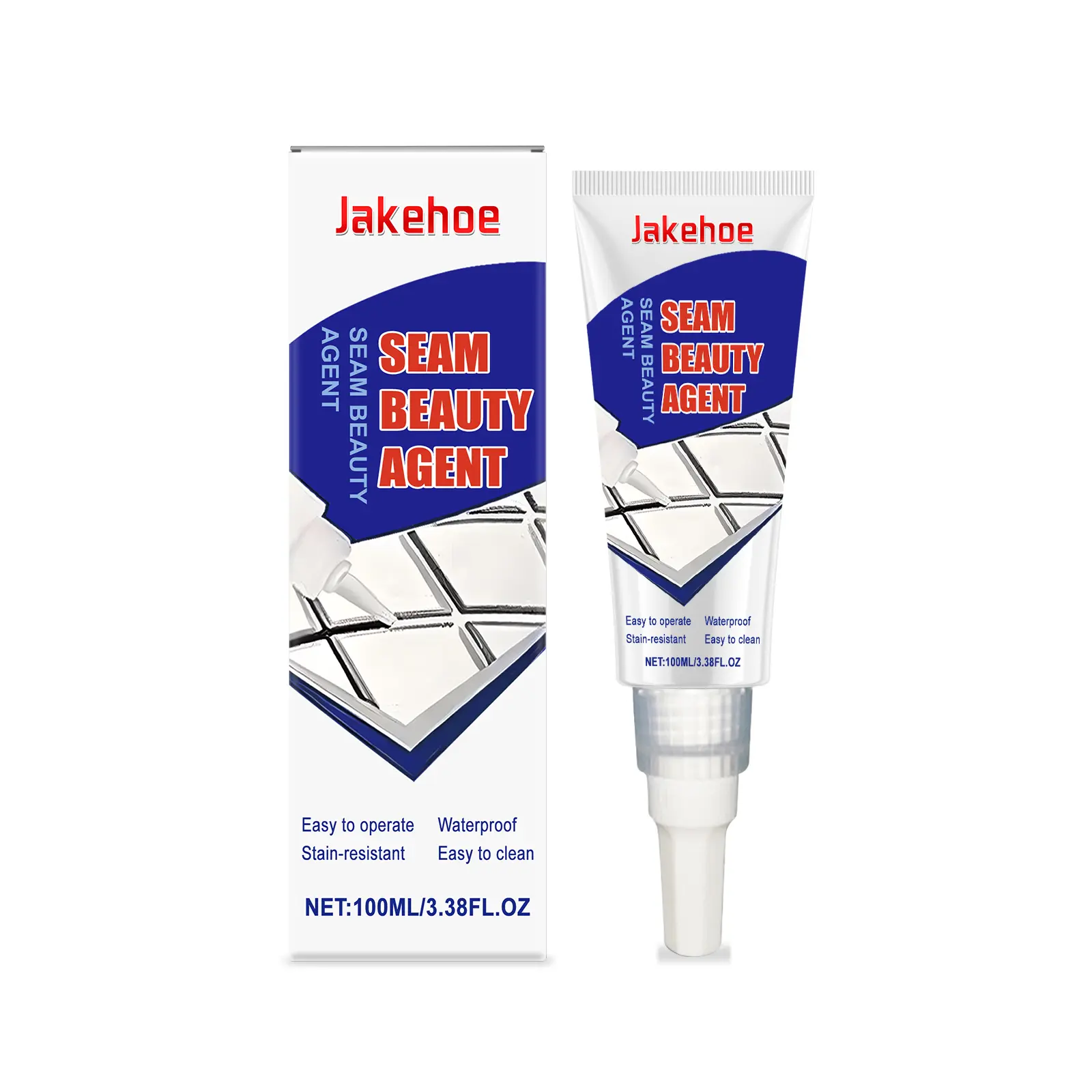 Jakehoe Tile Grouting Adhesive For Household Kitchen And Bathroom Tiles, Waterproof And Anti-Mold, Floor Tile Grouting And Jointing Agent