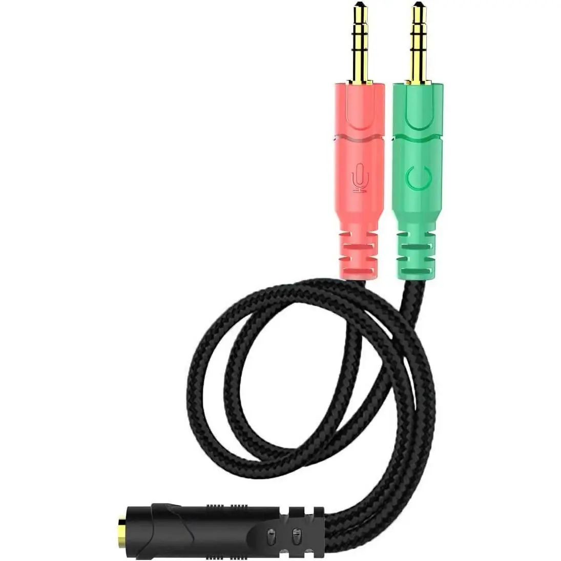 Headset and Microphone Splitter  for PC Audio Jack Headphones Adapter Convertors 3.5mm Female to  Male for  Simultaneously Y Splitter